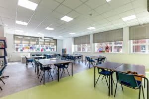 Classroom at Harlow College