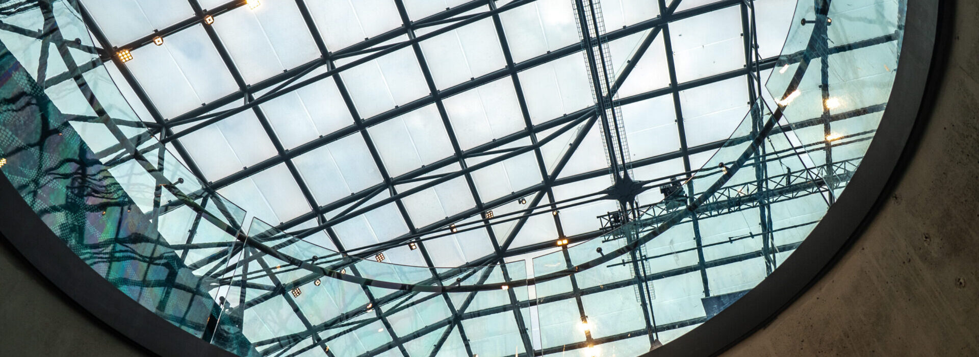 WDI - Interior view of the new glass roof at National Maritime Museum